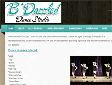 Tablet Screenshot of bdazzleddance.com